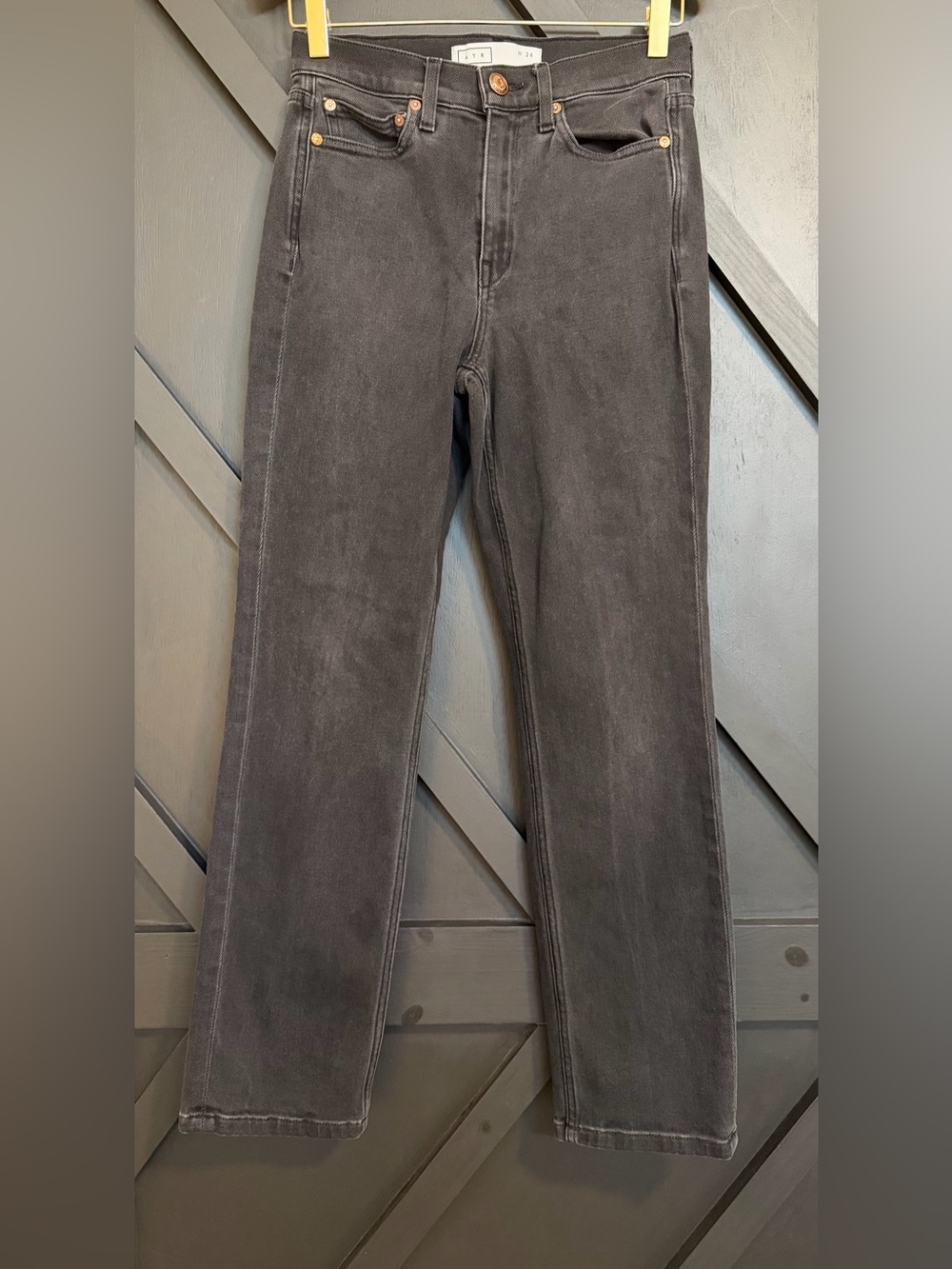 AYR The Yes Yes Yes Jeans in Washed Black, Size 26 - Picture 2 of 9